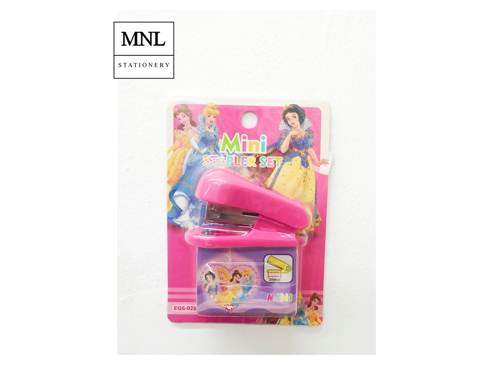 MNL Mini Stapler Set Dolphin Doraemon Cars Princess Cute Design School