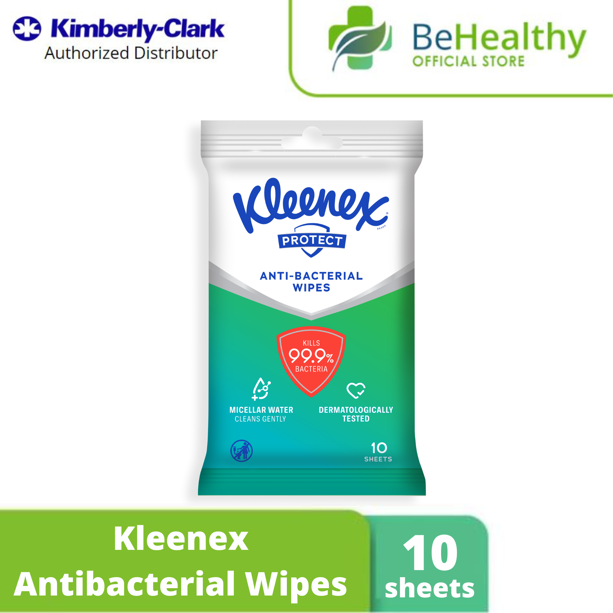 Kleenex Antibacterial Wipes 10s Lazada PH