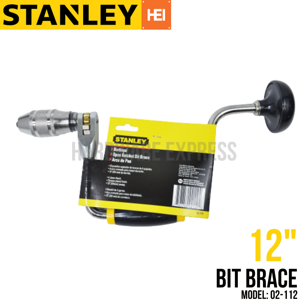Stanley Bit Brace 10" 02110 / 12" 02112 Lazada PH