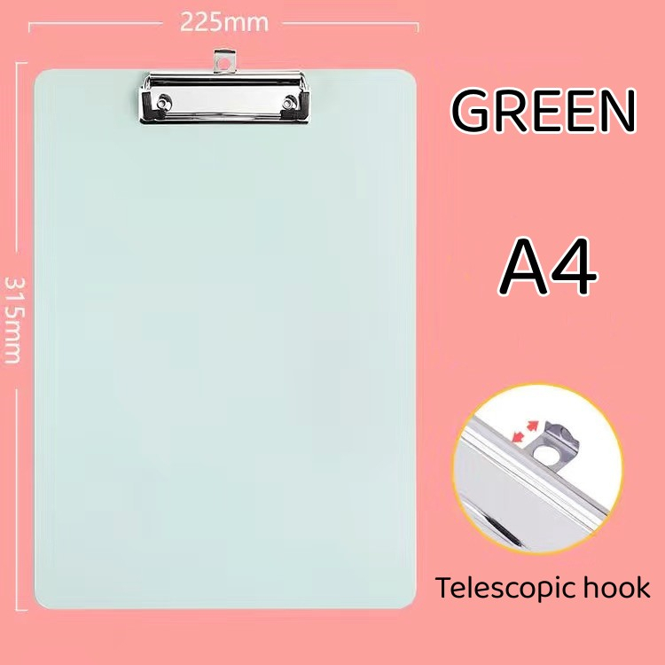 A4 Writing Board Clipboards Multiple Colors Folder Clip Multifunctional