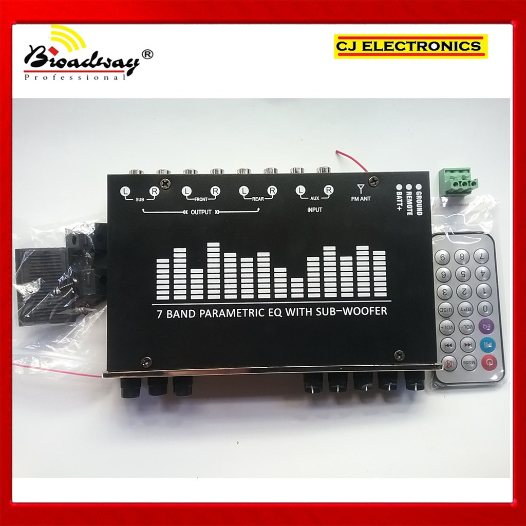 7 Band Parametric Equalizer with USB port, Bluetooth EQ585BT Lazada PH