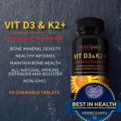 Vitamin D3 + K2: Bone & Heart Health, Immune Support