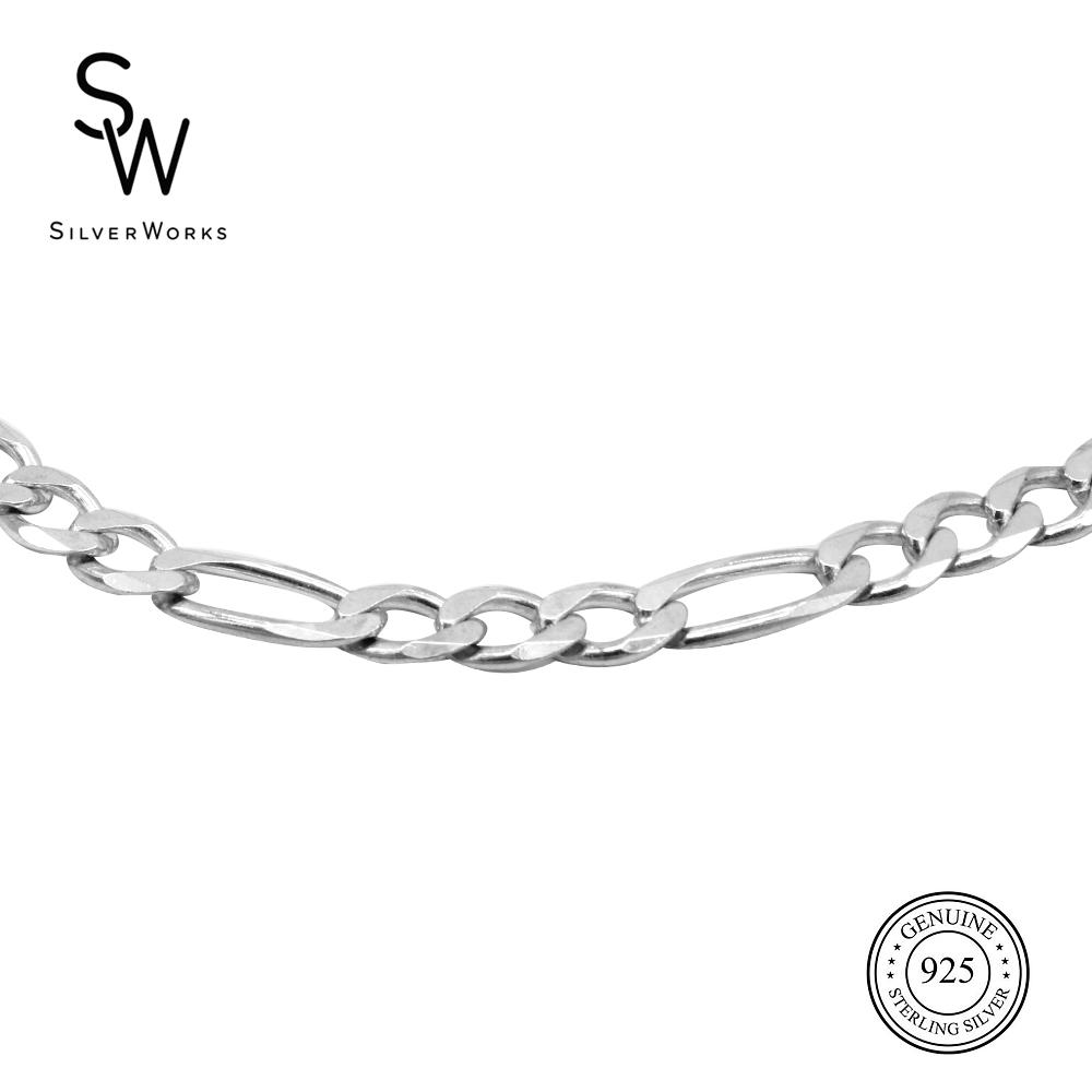 Silverworks Medium Thick Figaro Chain 