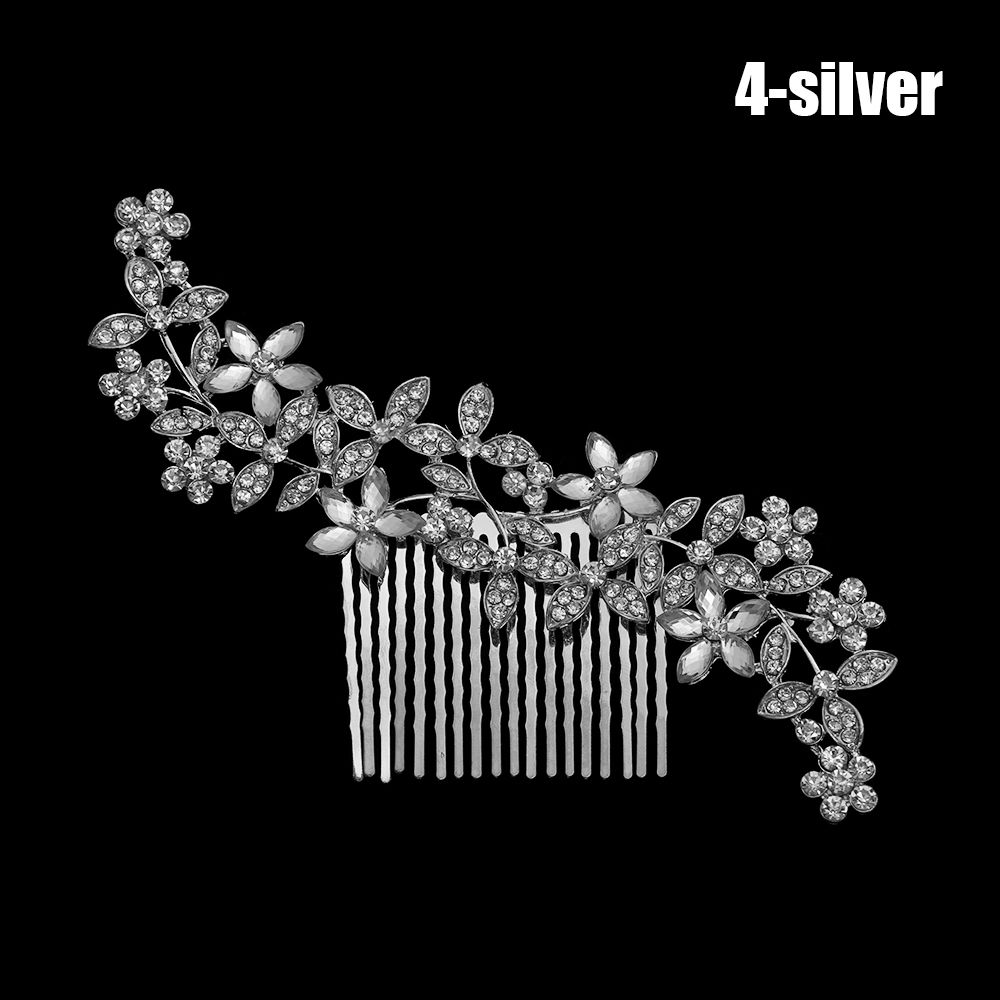 CHUAN Prom Wedding Party Hair Ornaments Handmade Shiny Bling Bridal