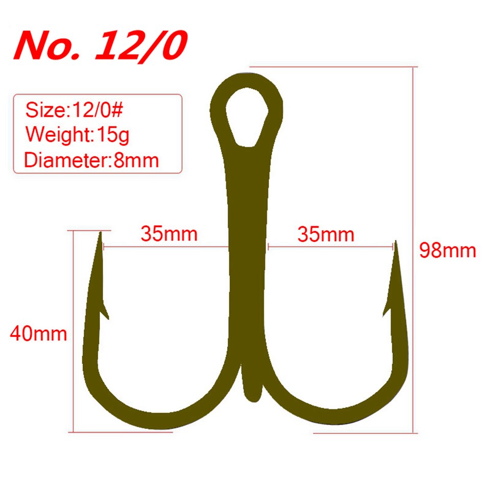 5PCS Tuna Fishing Hooks Big game Jig rig 400LB Nylon Coated Cable