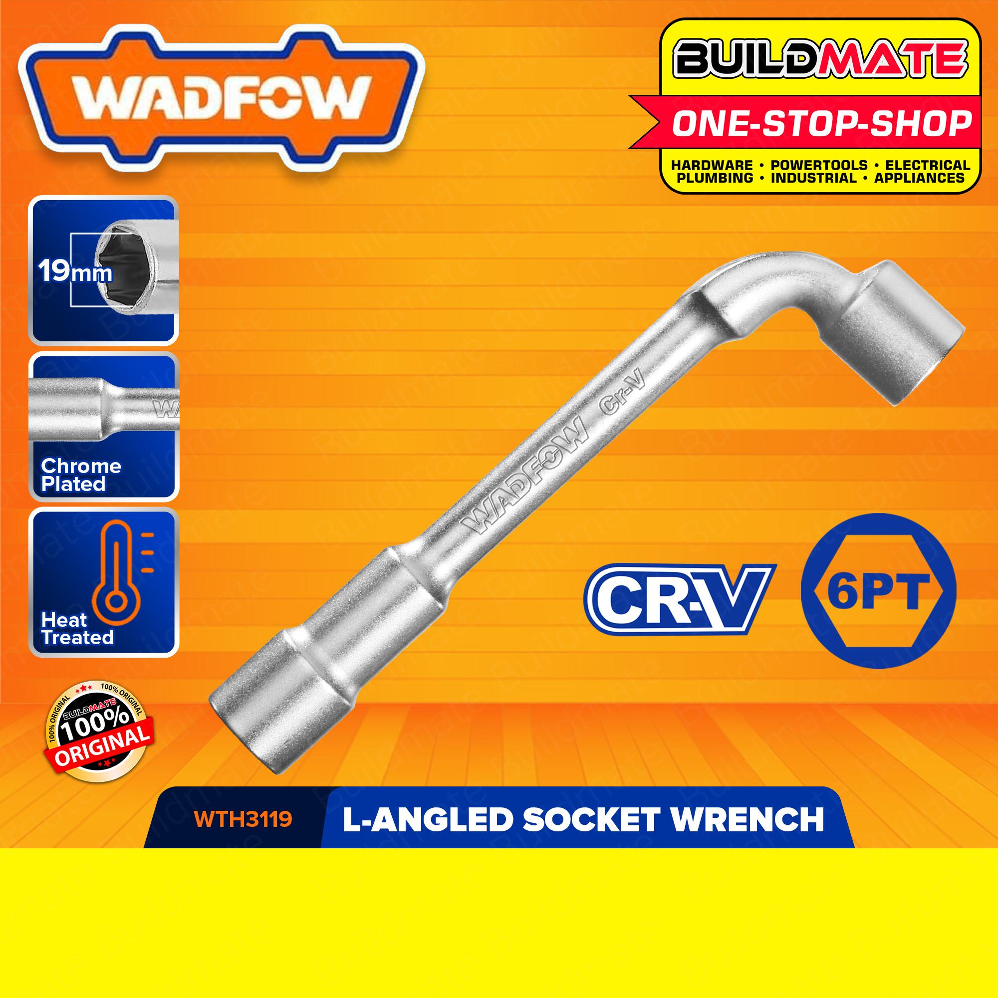 WADFOW LAngled Socket Wrench 8mm To 19mm LType Socket Wrench Hand