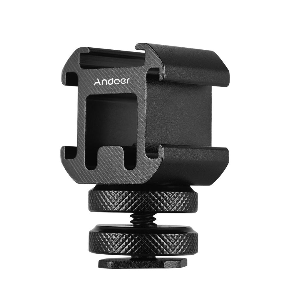 Andoer 3 Bộ Chuyển Đổi Gắn Giày Lạnh Bộ Chuyển Đổi Gắn Trên Máy Ảnh Dành Cho Máy Ảnh DSLR, Cho Đèn LED Video Màn Hình Micro
