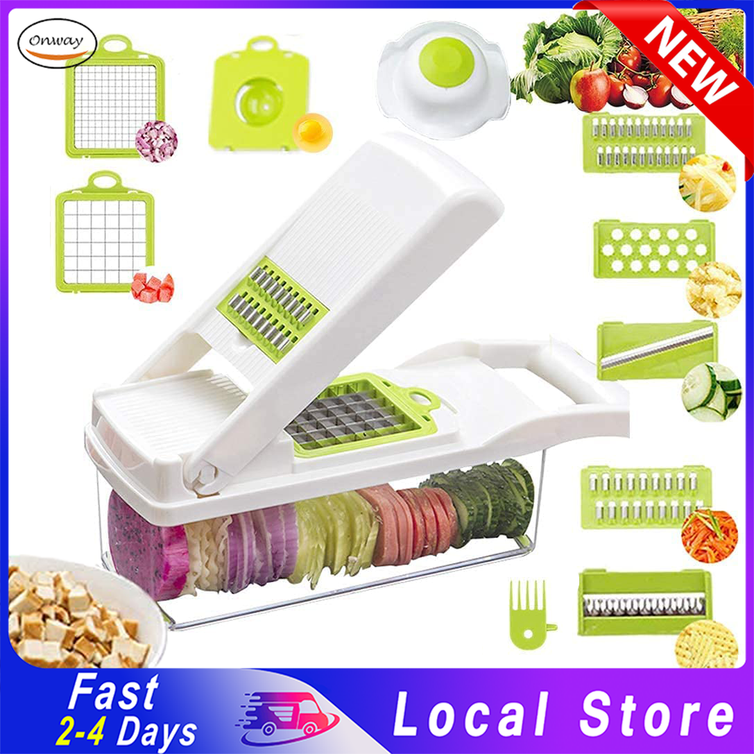 11 in Vegetable Chopper, Heavy Duty Mandoline Slicer Potato Onion Chopper  Food Chopper Veggie Chopper with Vegetable Peeler, Hand Guard and Container  Lazada PH