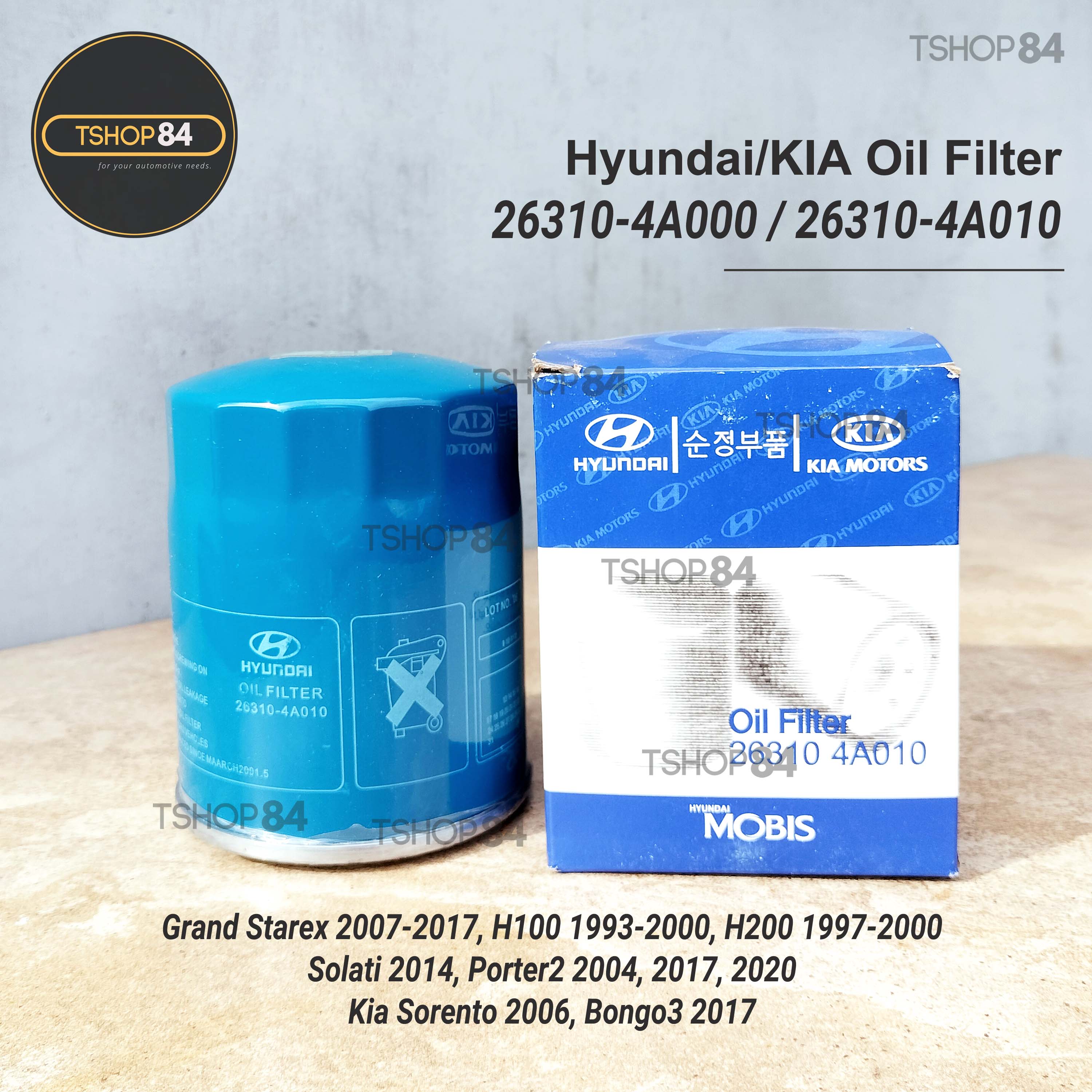 Hyundai Oil Filter 263104A010 263104A000 Grand Starex H100 H200