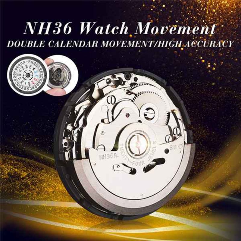 Automatic Watch Movement Men's Parts Mechanical Watch Movement NH36 Movement Watch Replace Accessory