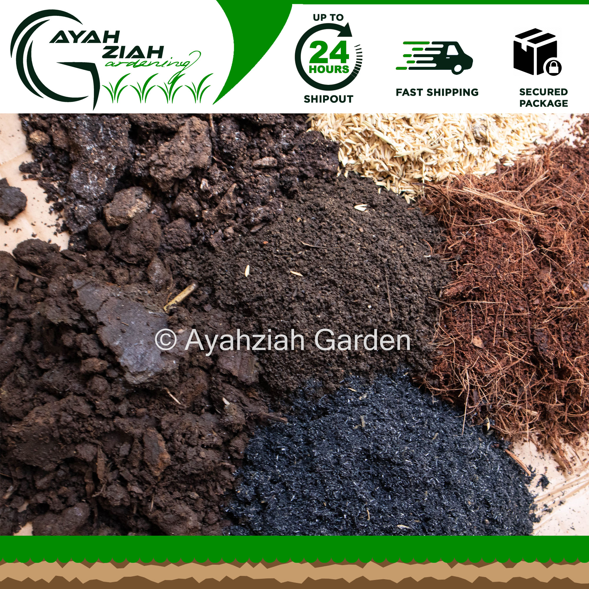 Soil Less Mix 6in1 / Potting Mix, All purpose Soil Less , with Pure