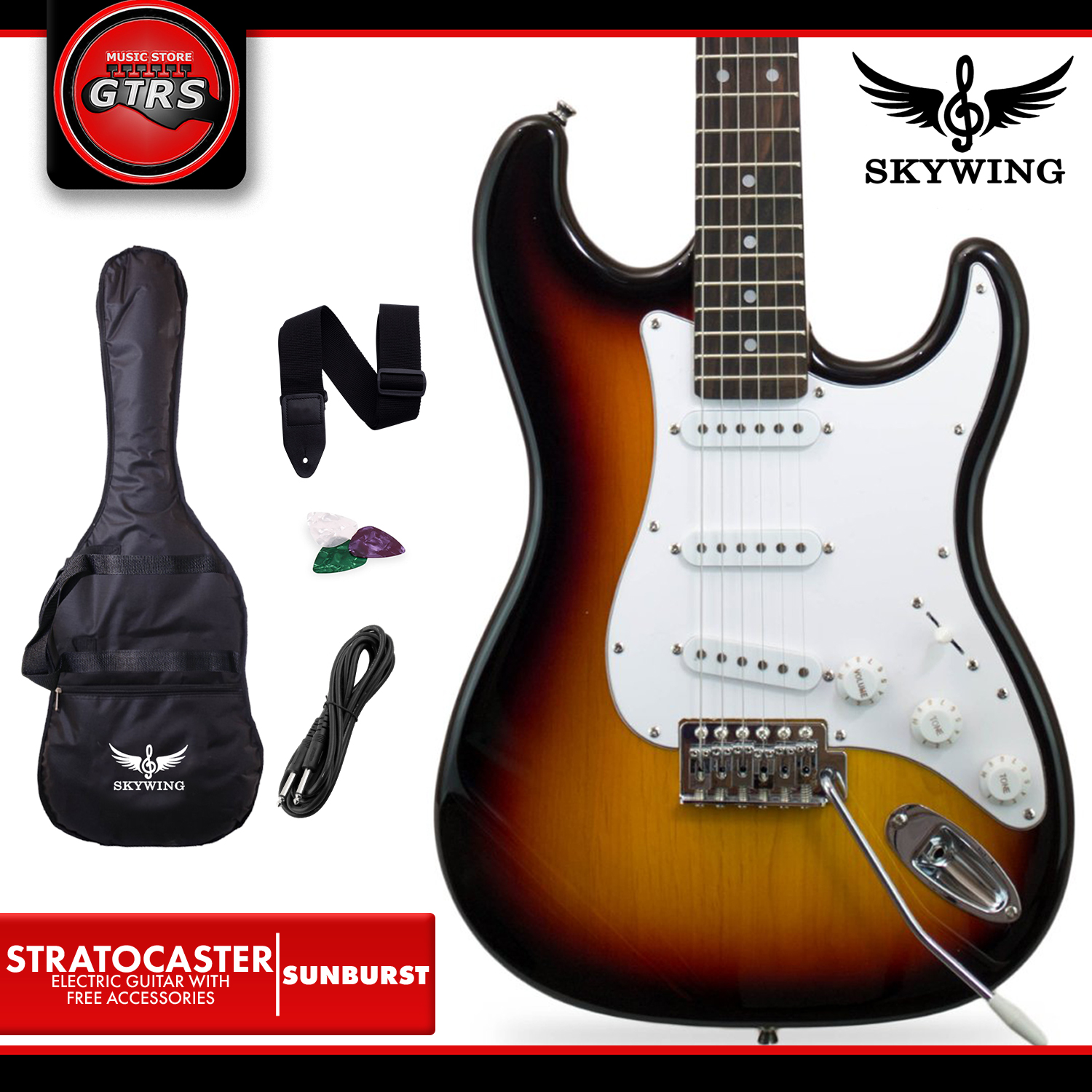 Skywing Stratocaster Electric Guitar with Free Accessories Lazada PH