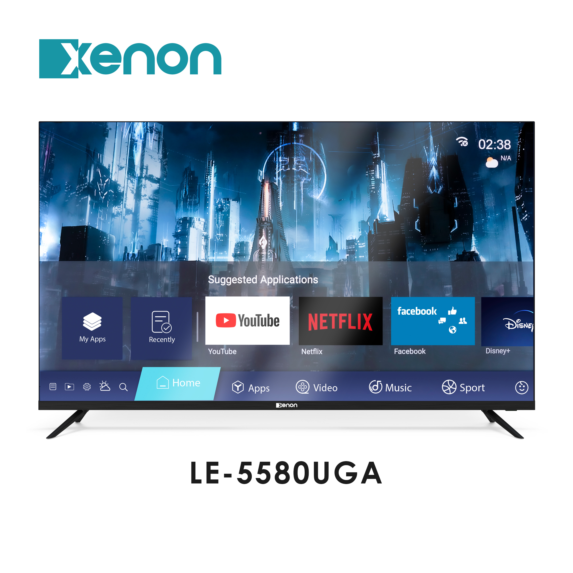 LE5580UGA 55" Android 11 Ultra HD LED TV ,Infinity Edge, Google