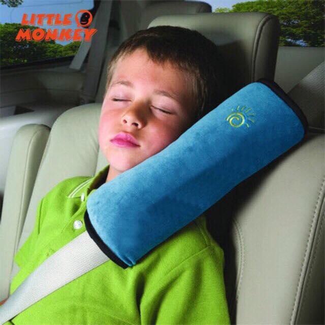 Soft Car Seat Belt Protective Pillow for Children Seatbelt Sleeping Rest Cushion Shoulder Head Rest Neck Pad Support Cover Kids Kit Universal Baby Girl Boy Products Rest Sleeping Mat Bag Accessories S...