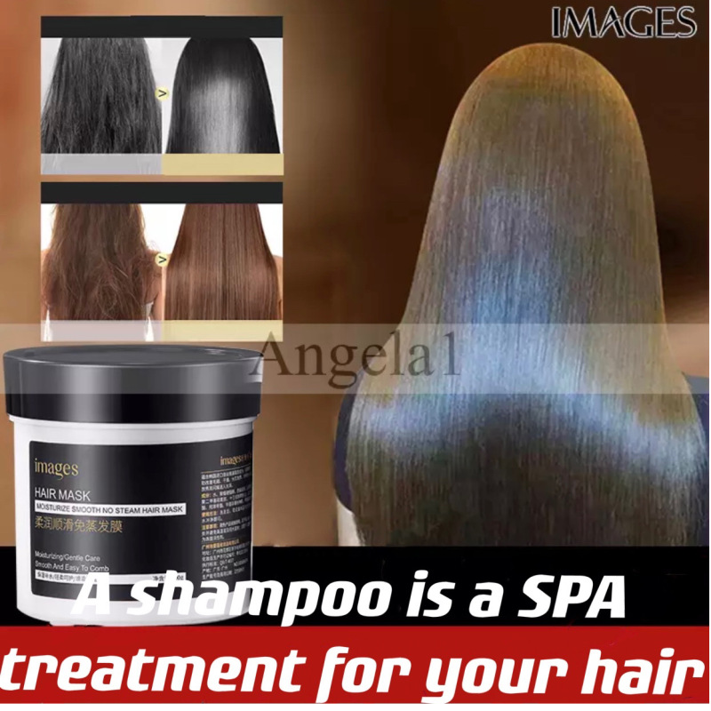 IMAGES HAIR MASK Mặt nạ phục hồi hư tổn tóc cao cấp Premium Repair Hair Mask Repairs Frizzy Make Hair Soft Smooth Deep Repair Keratin Hair Treatment for Hair Care/500g