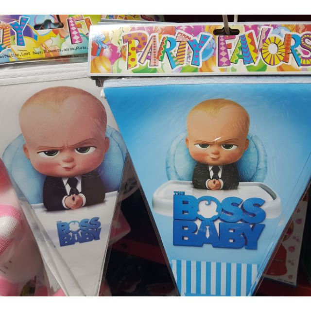 Tn:boss Baby Banderitas   Flag Banner 