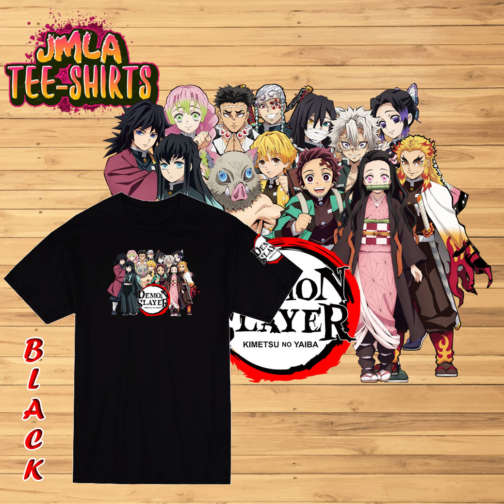 Demon Slayer Pillar Hashira Members Nezuko Zenitsu Agatsuma Tanjiro Kamado Inosuke Hashibira Kimetsu No Yaiba Logo Anime Cartoon Unisex Jmla Shirt K17 4 Lazada Ph