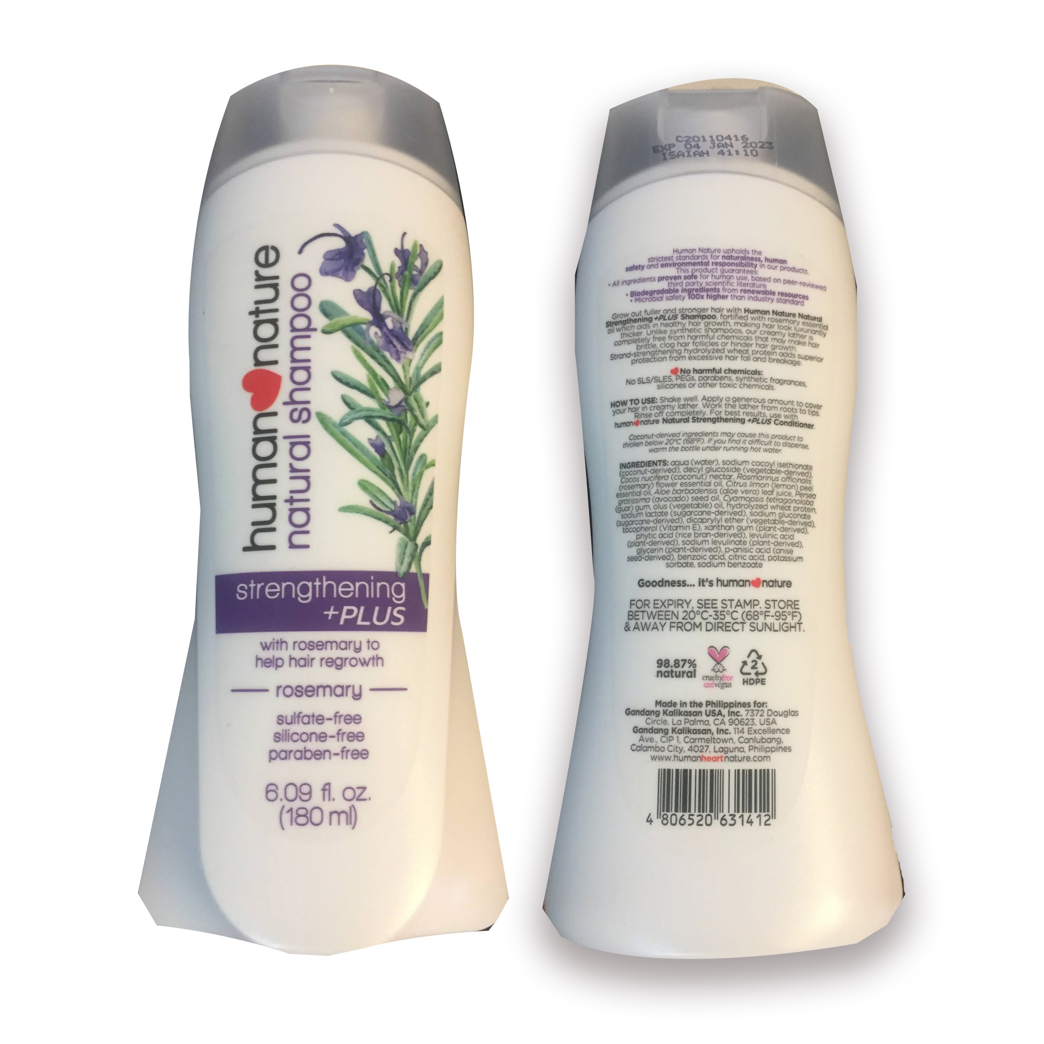 Strengthening +PLUS Natural Shampoo by HUMAN NATURE 180 ml | Lazada PH