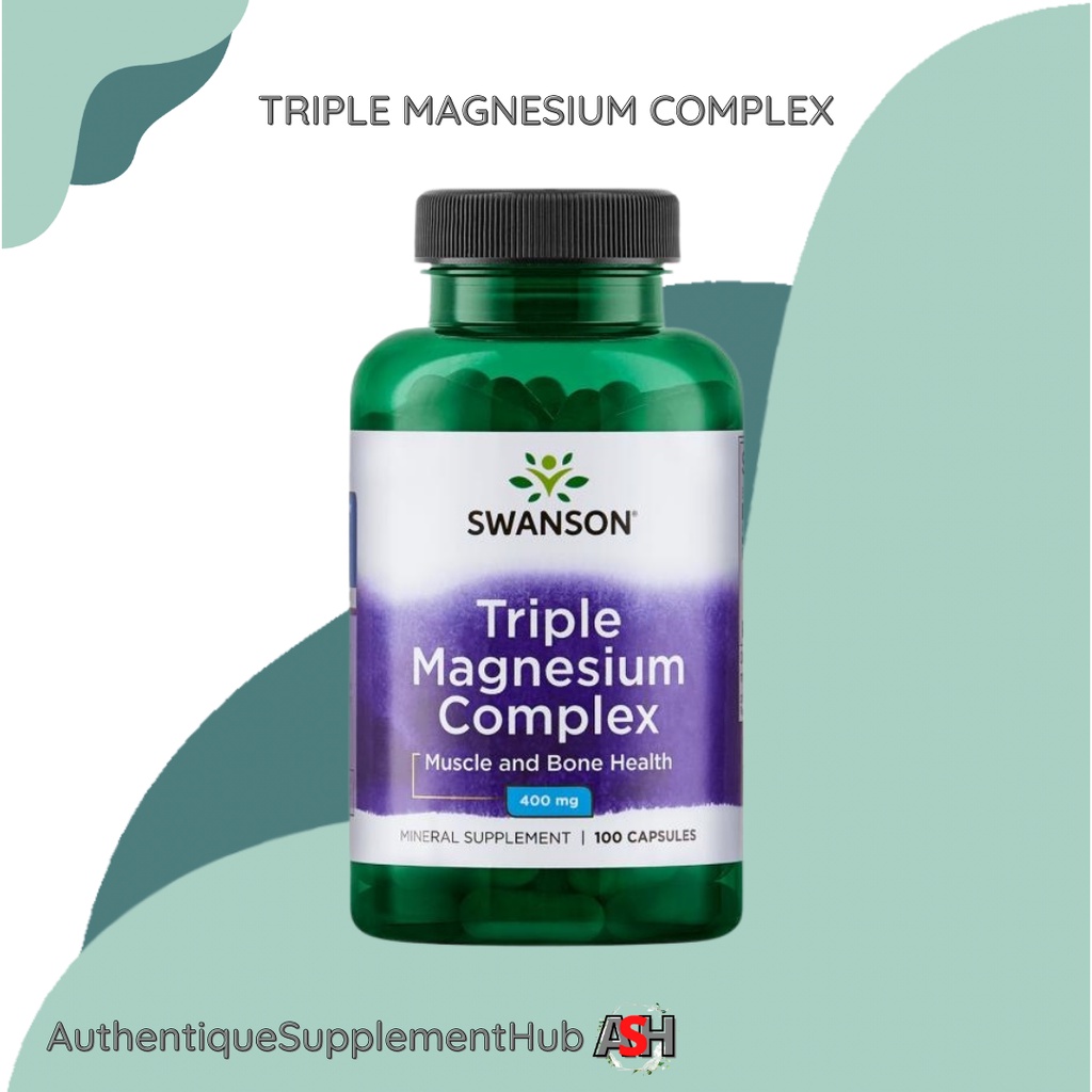 Health food Swanson Triple Magnesium Complex(400 mg 100 Caps) Muscle and Bone Health Lazada PH