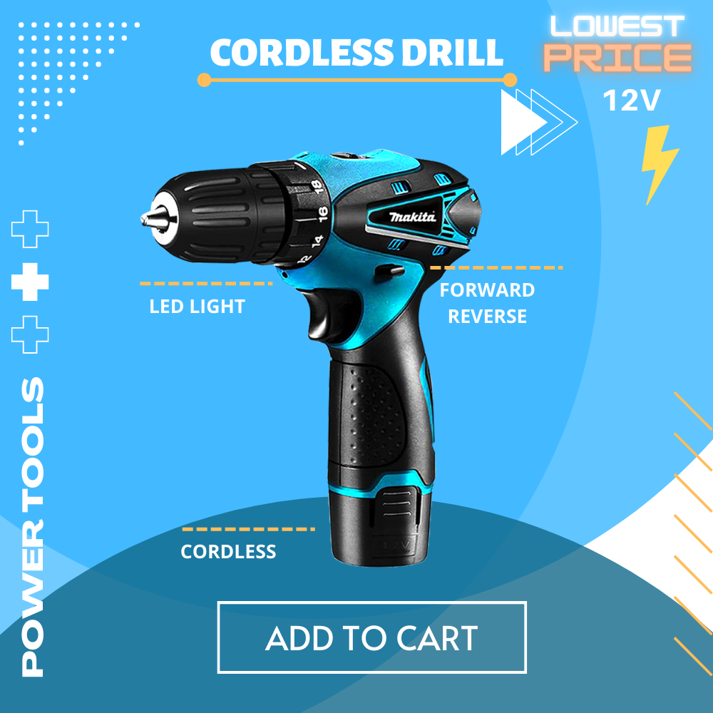 cordless dc 12v cordless hand drill set power tools on sale original