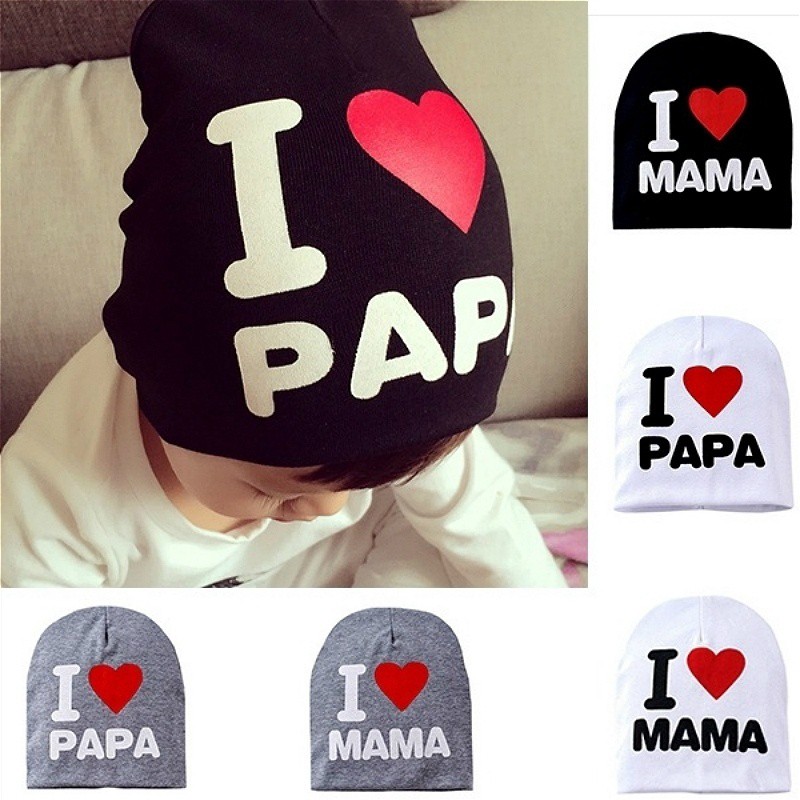 Ulifeshop I Love Mama/Papa Baby Hat Baby Cap | Lazada PH