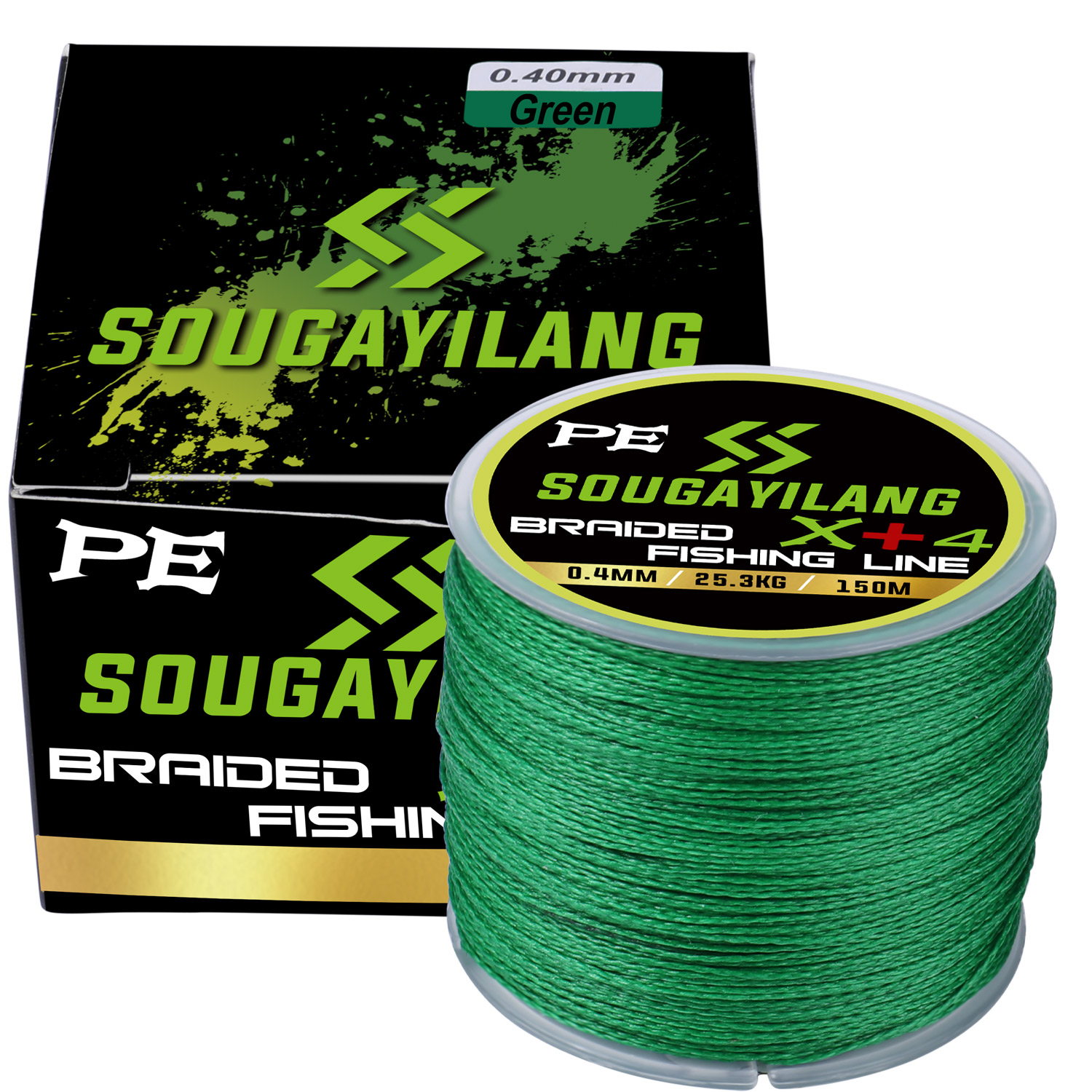 Sougayilang X+4 Fishing Line 150M 12.3-55.8LB Multifilament PE Braided  Fishing Line For Saltwater Fishing Wire