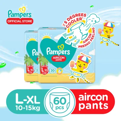 Pampers Aircon Pants Value Pack Large 30 x 2 packs (60 diapers)