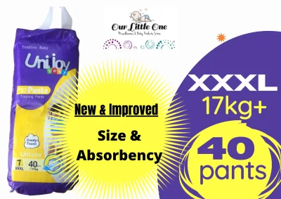 XXXL40s - UNIJOY EXTRA DRY PANTS - TRIPLE Extra Large - Imported Baby Diaper - not Korean Diaper -40PCS