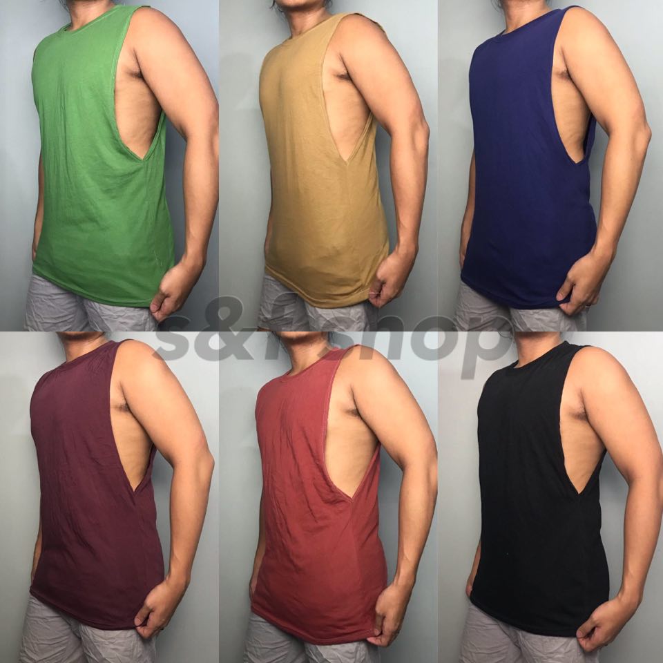plain muscle tees