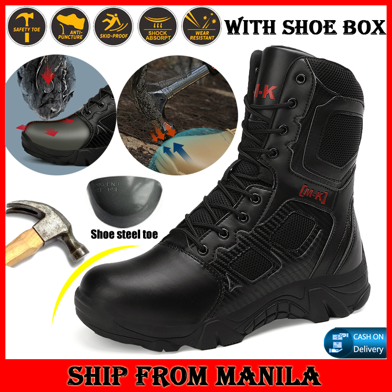 Tactical Boots Antismash Combat boots Tactical shoes Safety boots for