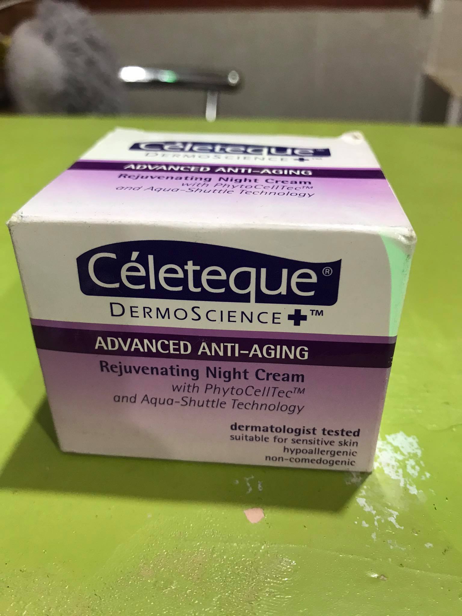 celeteque moisturizer at night