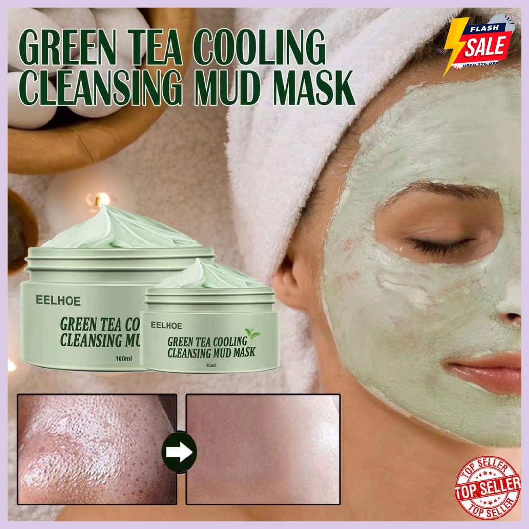 cara pakai green tea care oil control cleansing mask