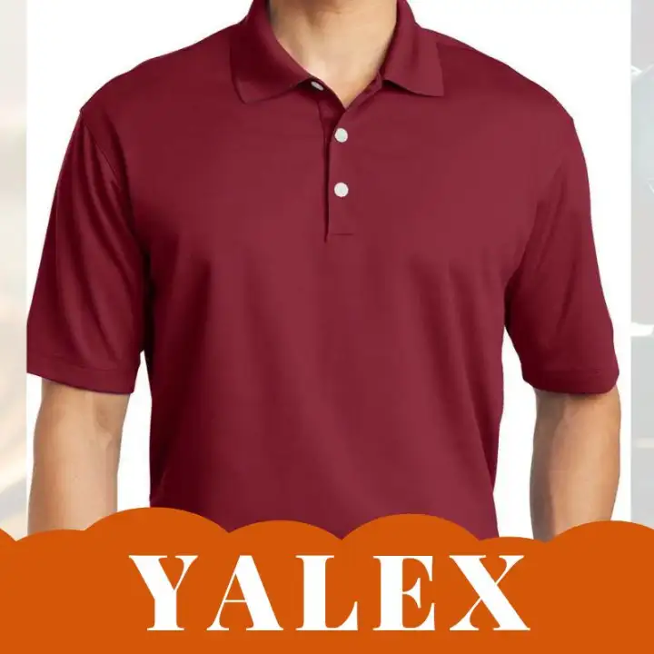 maroon collared shirt