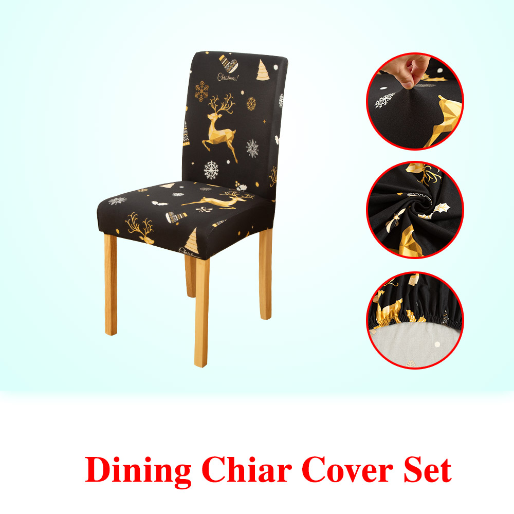 Christmas Chair Cover 2 Pcs/4 Pcs Chair Cover Set Dining Chair Covers