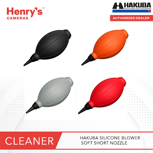HAKUBA SILICONE BLOWER SOFT SHORT NOZZLE CAMERA LENS BLOWER CHOOSE FROM 4 COLOR VARIATION