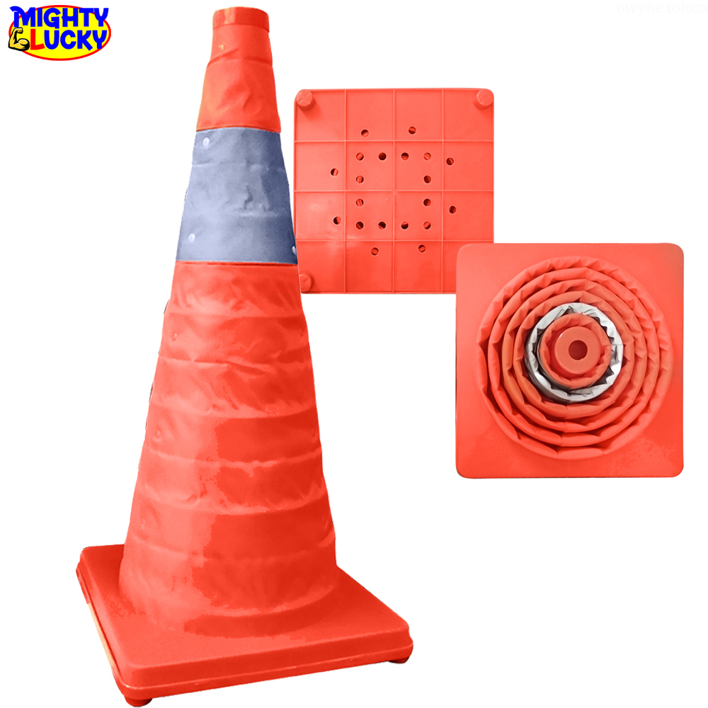 Folding Collapsible Road Cone Barricades Warning Sign Foldable 