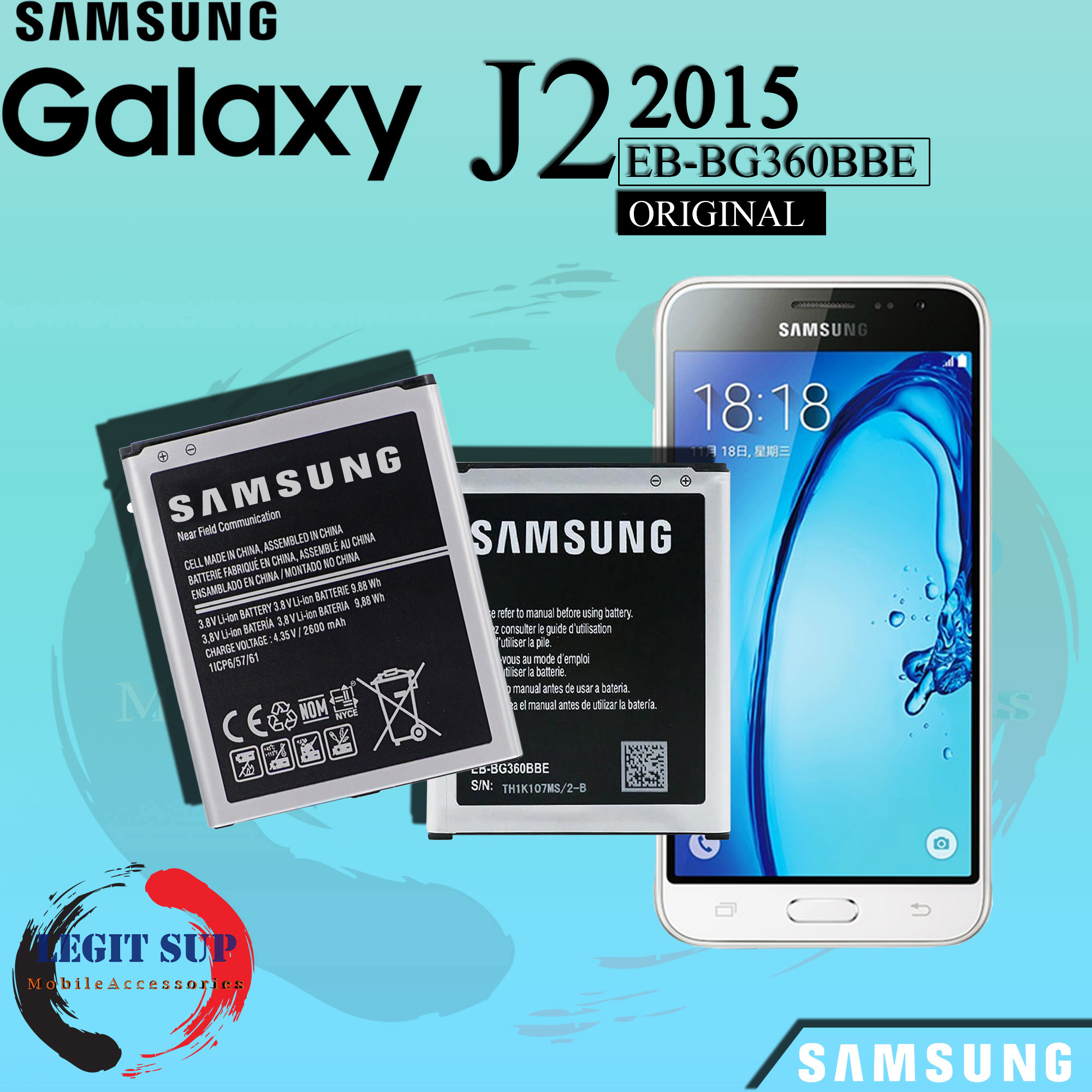 Samsung Galaxy J2 15 J0 Battery Eb Bg360bbe Original Equipment Manufacturer Lazada Ph
