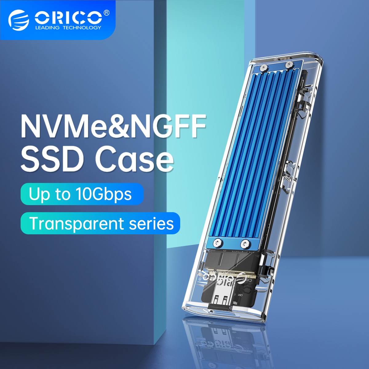 Orico M2 Ssd Case Nvme Ngff Dual Protocol Usb31 Gen2 10gbps Ssd Enclosure For Nvme Pcie M Key 4133
