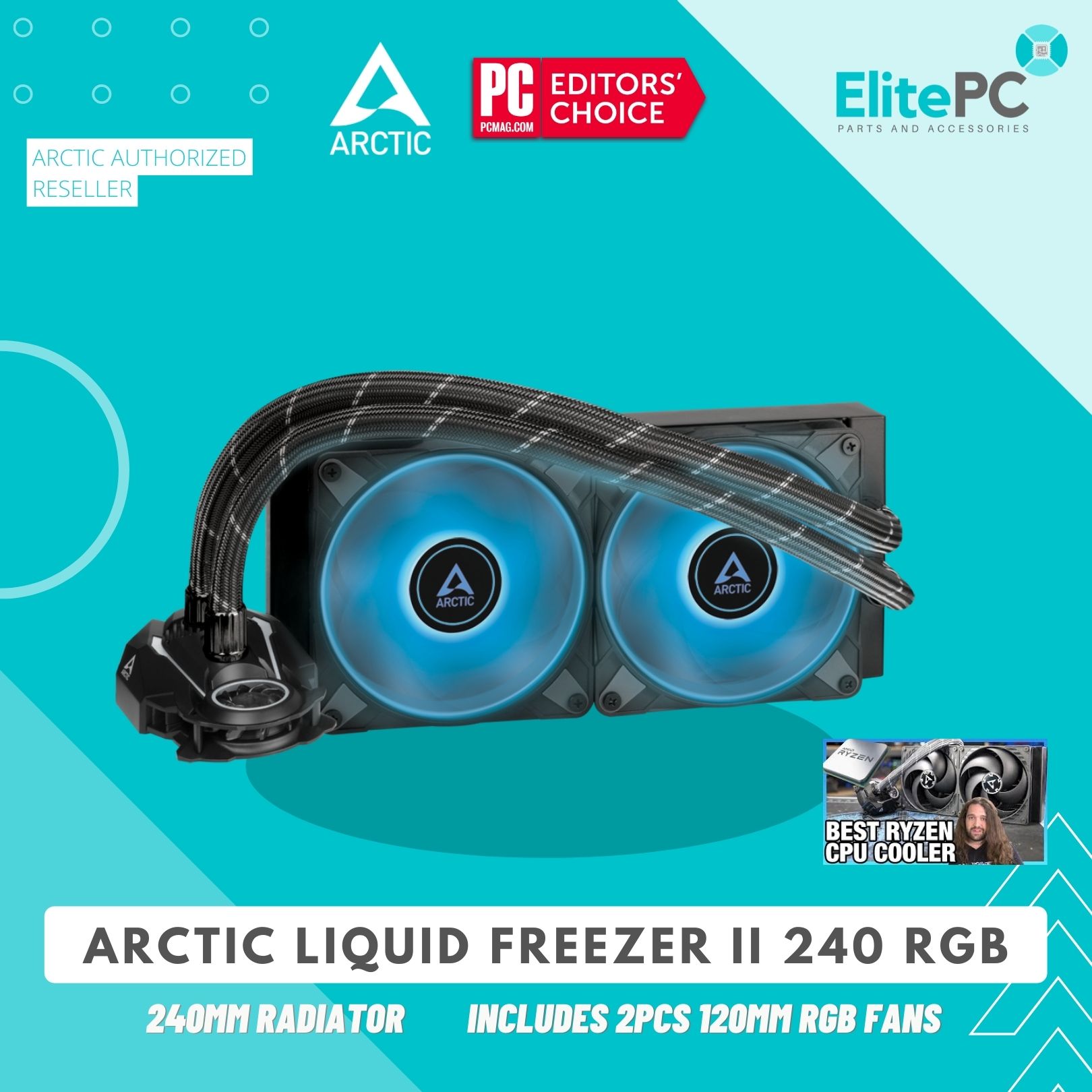 Arctic Liquid Freezer II 240 RGB Black (ACFRE00098A) Liquid Cooling