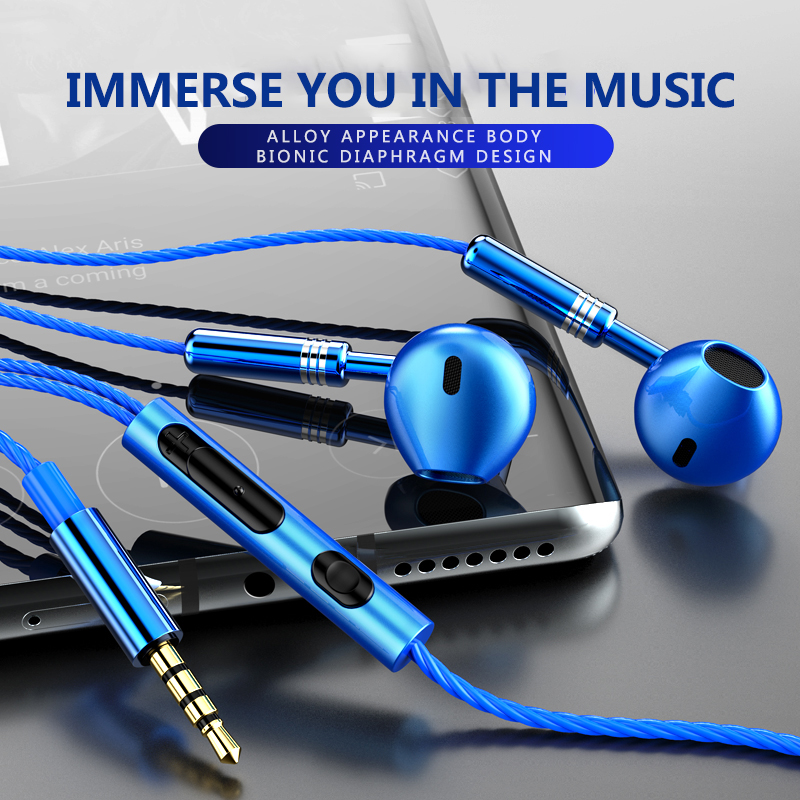 9D Surround Bass Metal Design Earphones 