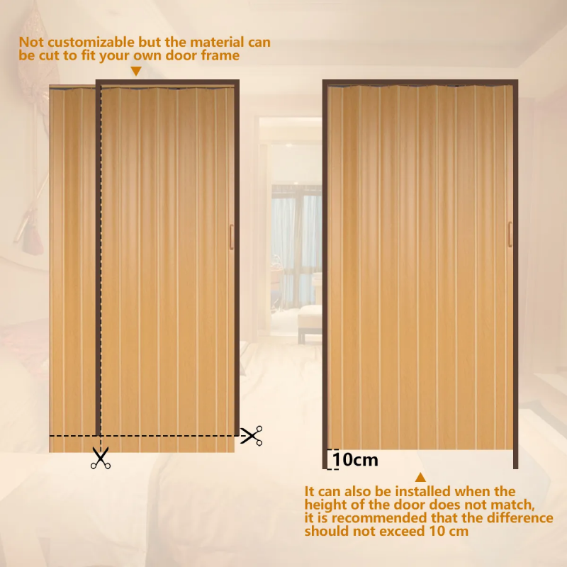 Puerta Plegable De Pvc 81*203 cm 0.6 cm