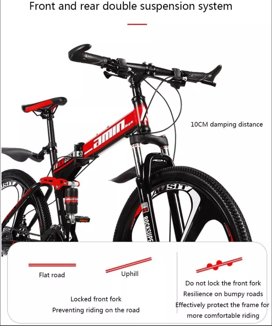 Amin Mountain Bike With Durable And Fast Brake Speeds For More