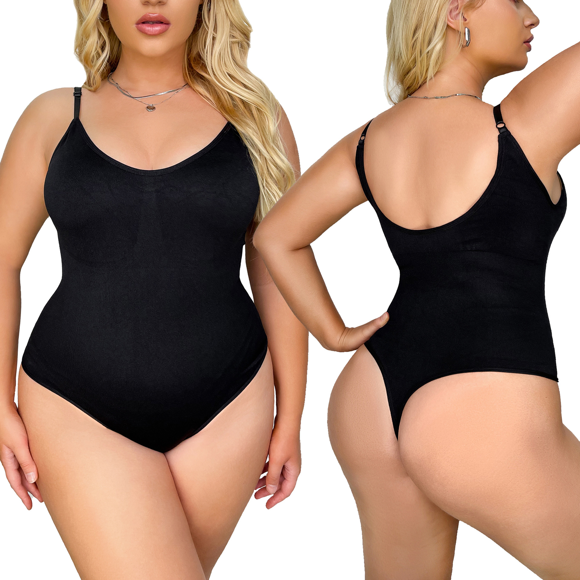 COMFY PH Seamless Shapewear Jumpsuit Tummy Tuck Corset Plus Size Full Hip  Briefs Waist Lift Tight Thong