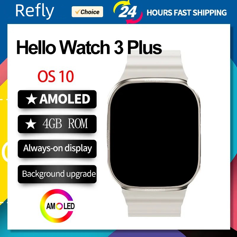 6月発売最上位Hello watch3 AMOLEDスクリーン2.04インチ