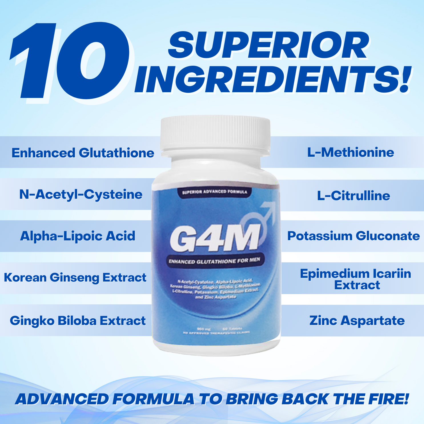 g4m glutathione Enhanced Formula For Men Galactomyces Tylenol Autism Lawsuit | Style:Package of Three