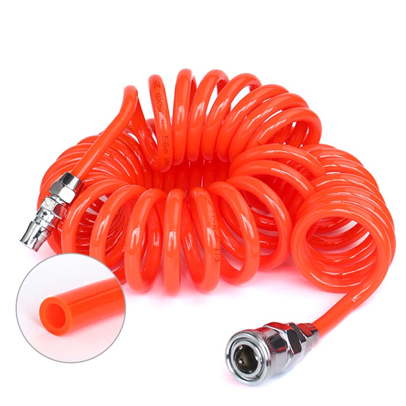 PU Compressor Hose 8*5mm High Pressure Cleaning Spray Gun Air Duster Blow Spring Tube Pipe