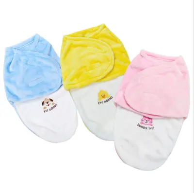 ❤New born❤ Blanket Swaddling Sacks Baby Sleeping Bag Flannel 181-1 0-12mos