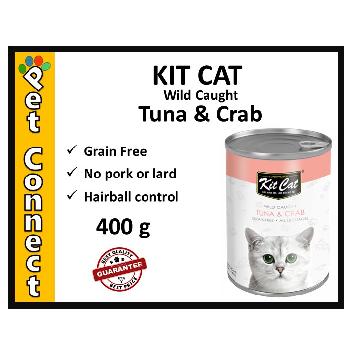 Kit Cat Premium Cat Canned Food 400g Grain Free All Life Stages Cats