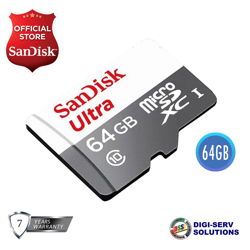 SanDisk Ultra microSD UHS-I Card 64GB (SDSQUNR) 64Gb Micro Sdxc
