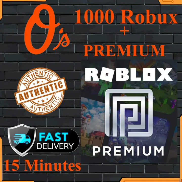 Roblox 1000 Robux Premium 15 Minutes Delivery Lazada Ph - premium roblox prices